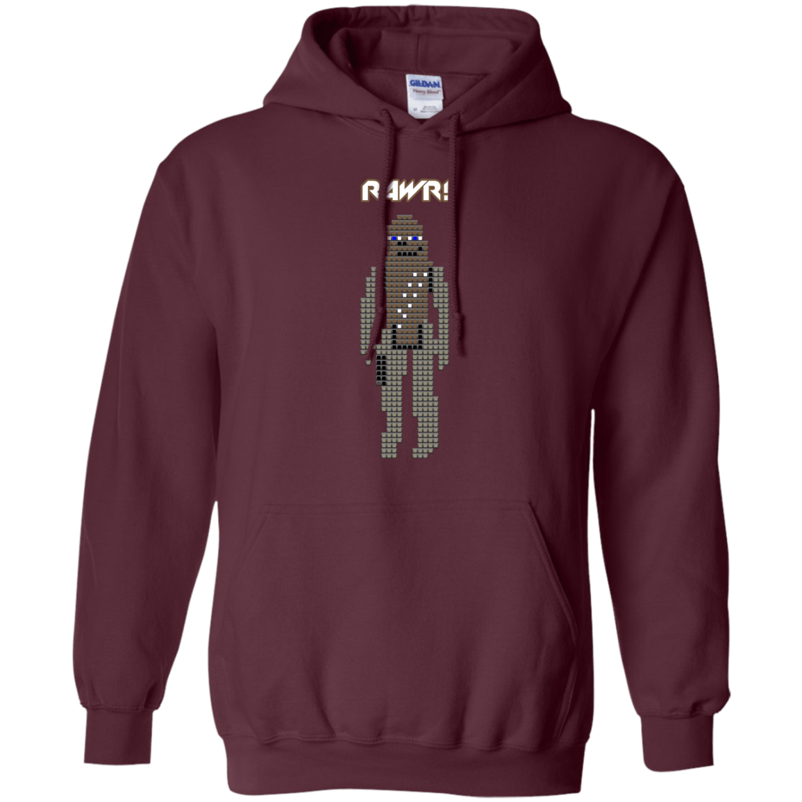 Sweatshirts Maroon / S Rawr Pullover Hoodie