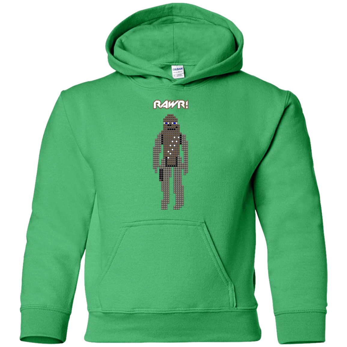 Sweatshirts Irish Green / YS Rawr Youth Hoodie