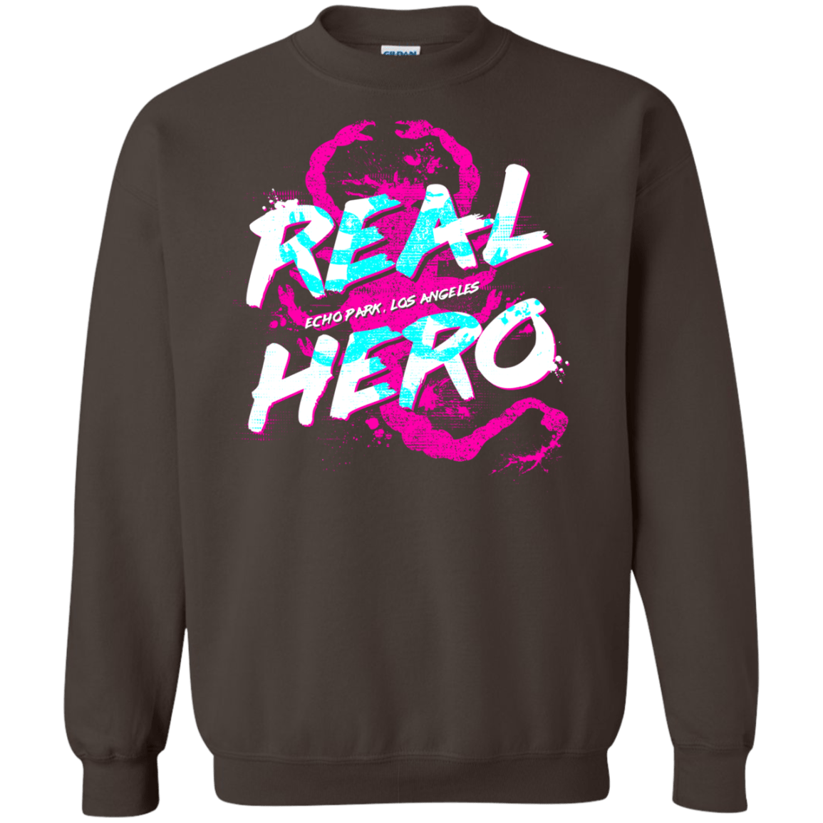 Sweatshirts Dark Chocolate / Small Real Hero Crewneck Sweatshirt