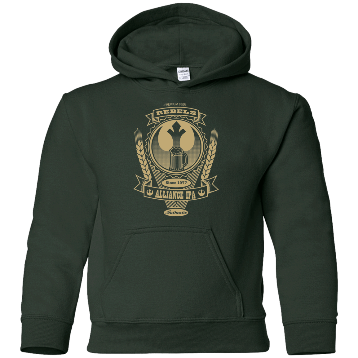 Sweatshirts Forest Green / YS Rebel Alliance IPA Youth Hoodie