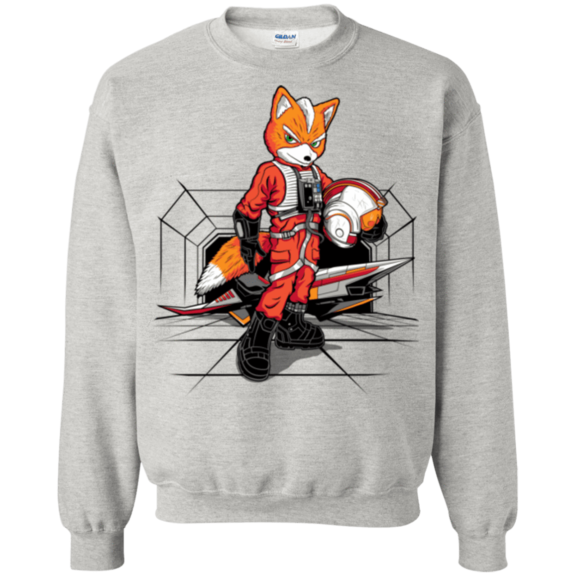 Sweatshirts Ash / Small Rebel Fox Crewneck Sweatshirt