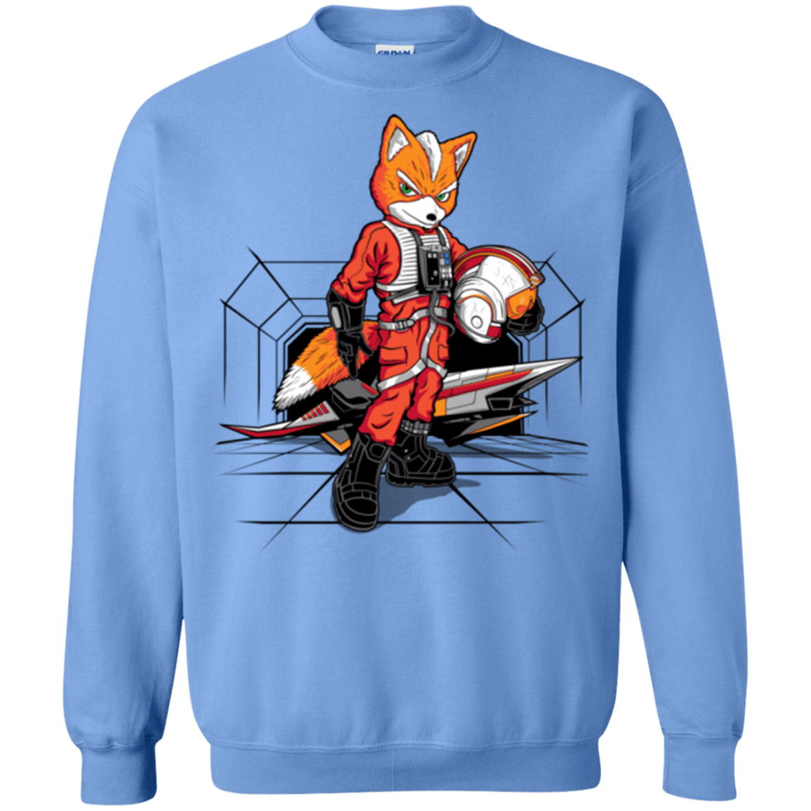 Sweatshirts Carolina Blue / Small Rebel Fox Crewneck Sweatshirt
