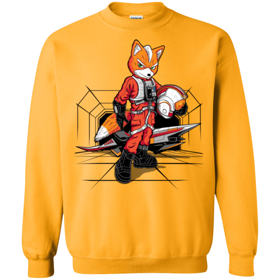 Sweatshirts Gold / Small Rebel Fox Crewneck Sweatshirt