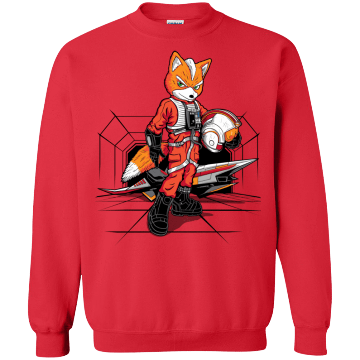 Sweatshirts Red / Small Rebel Fox Crewneck Sweatshirt