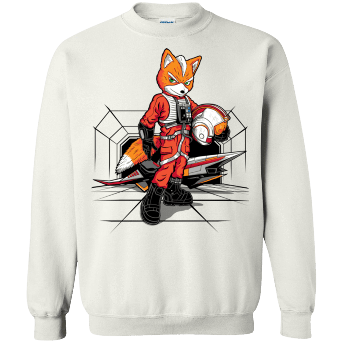Sweatshirts White / Small Rebel Fox Crewneck Sweatshirt