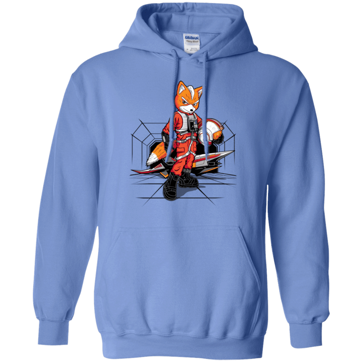Sweatshirts Carolina Blue / Small Rebel Fox Pullover Hoodie