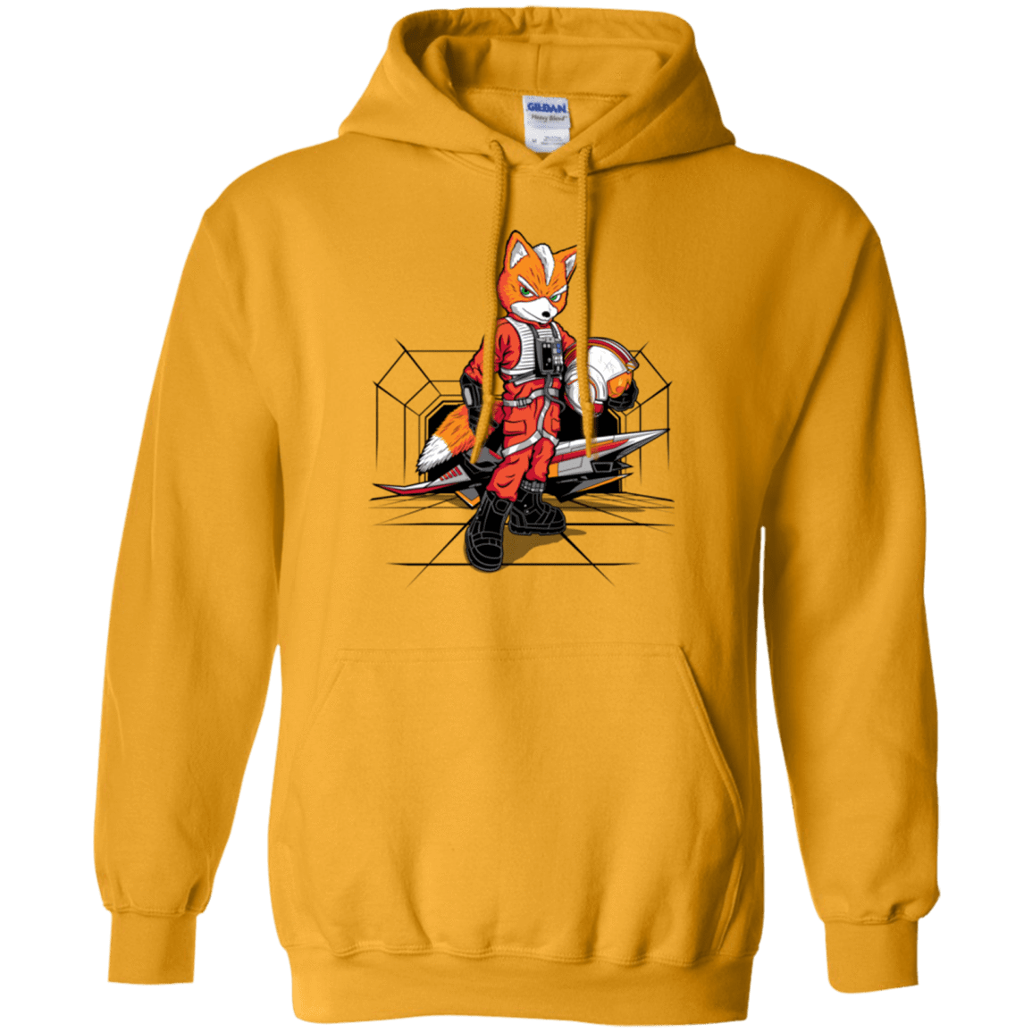Sweatshirts Gold / Small Rebel Fox Pullover Hoodie
