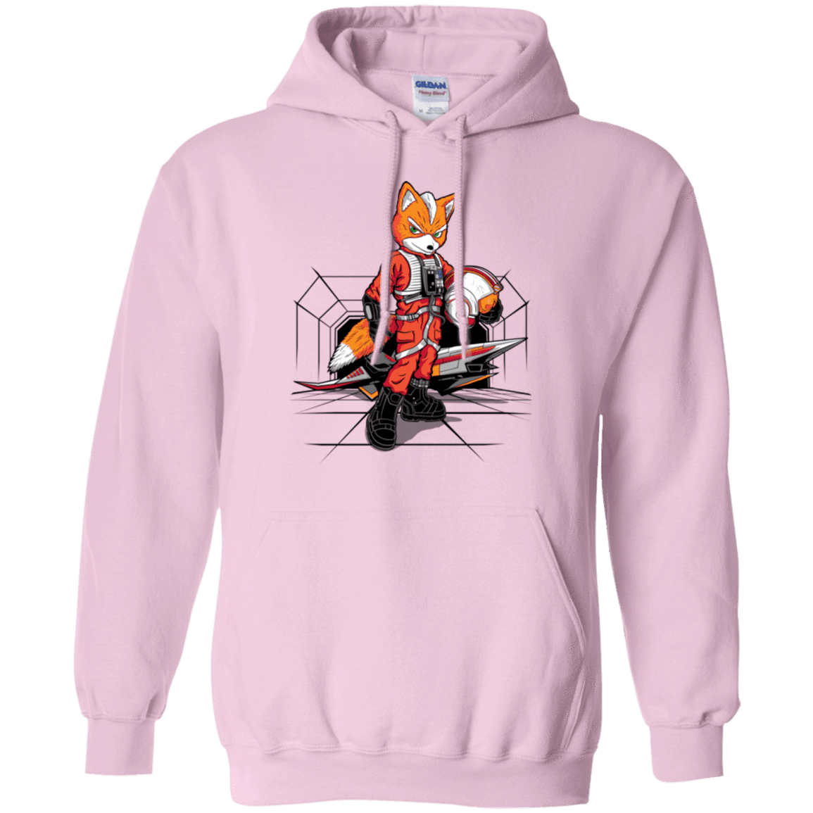 Sweatshirts Light Pink / Small Rebel Fox Pullover Hoodie