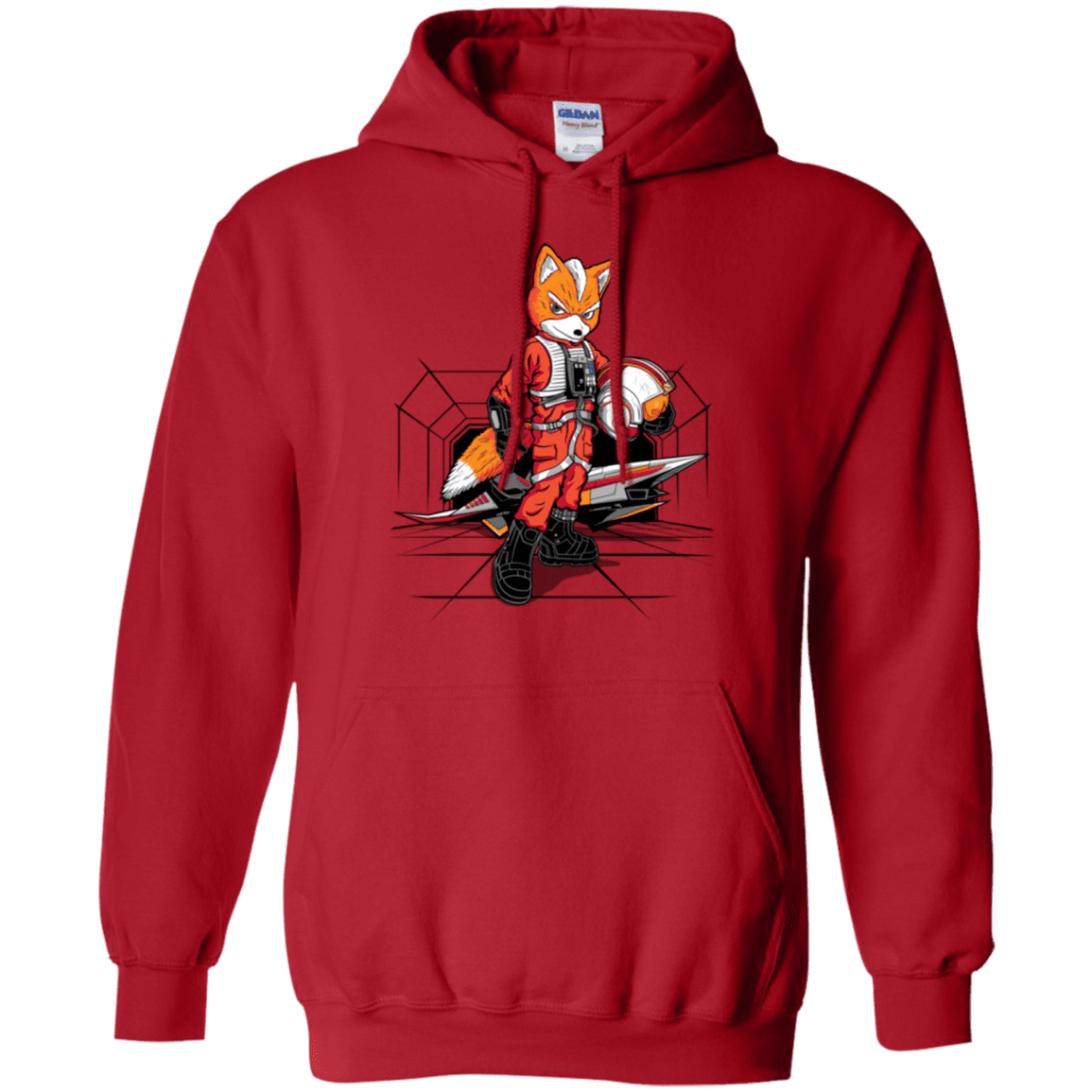 Sweatshirts Red / Small Rebel Fox Pullover Hoodie