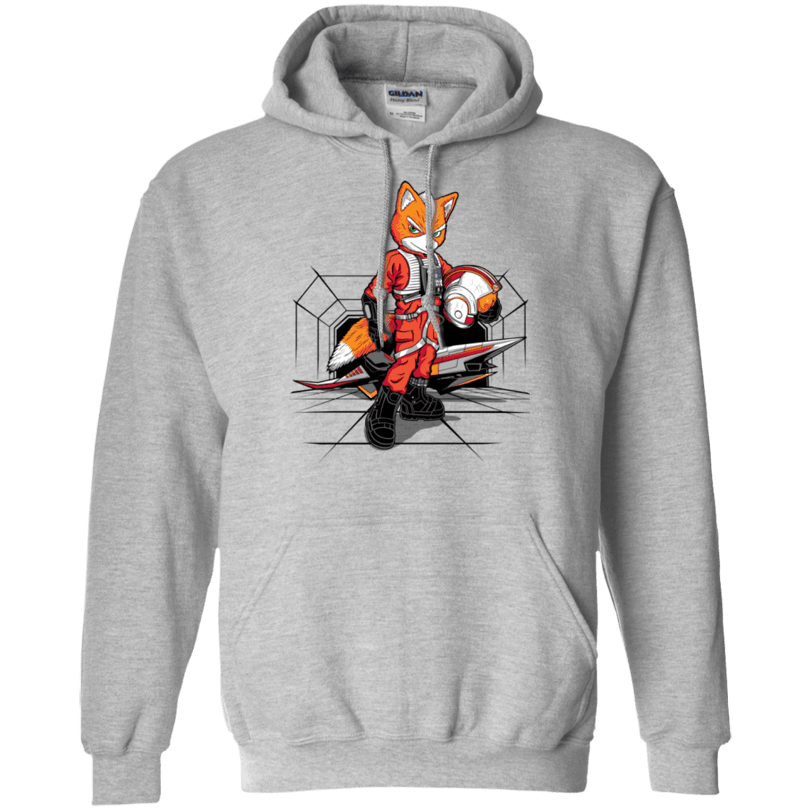 Sweatshirts Sport Grey / Small Rebel Fox Pullover Hoodie