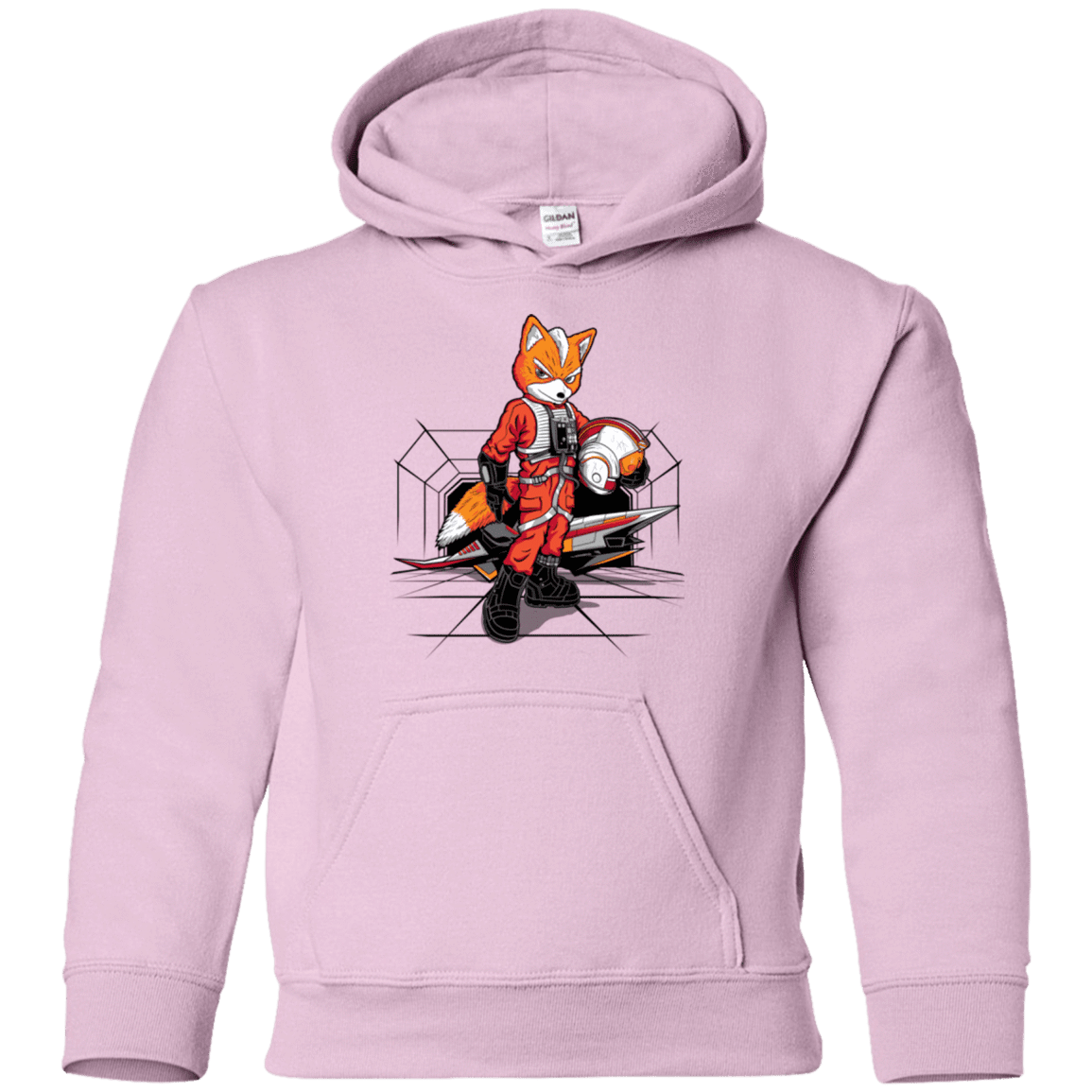 Sweatshirts Light Pink / YS Rebel Fox Youth Hoodie