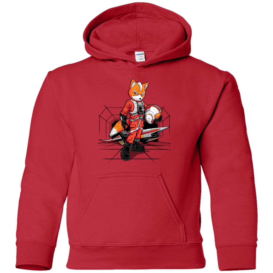 Sweatshirts Red / YS Rebel Fox Youth Hoodie