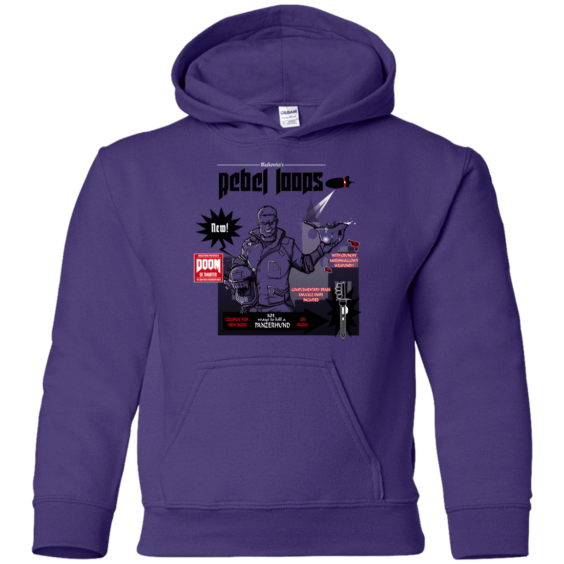 Sweatshirts Purple / YS Rebel Loops Youth Hoodie
