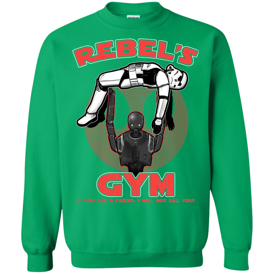 Sweatshirts Irish Green / Small Rebel's Gym Crewneck Sweatshirt