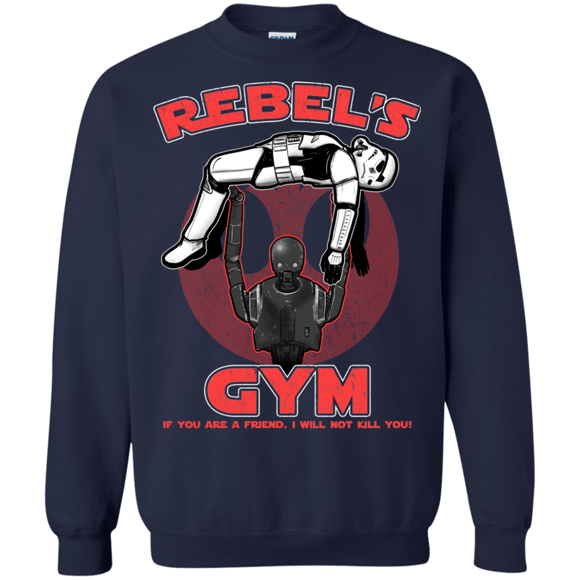 Sweatshirts Navy / Small Rebel's Gym Crewneck Sweatshirt