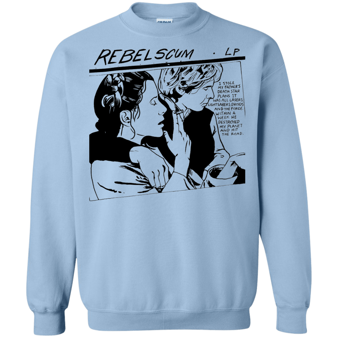 Sweatshirts Light Blue / Small Rebel Scum Crewneck Sweatshirt