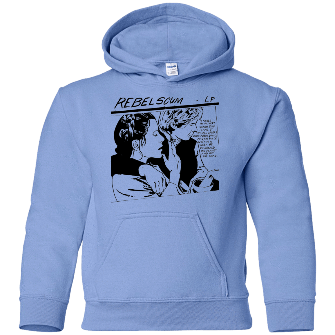 Sweatshirts Carolina Blue / YS Rebel Scum Youth Hoodie
