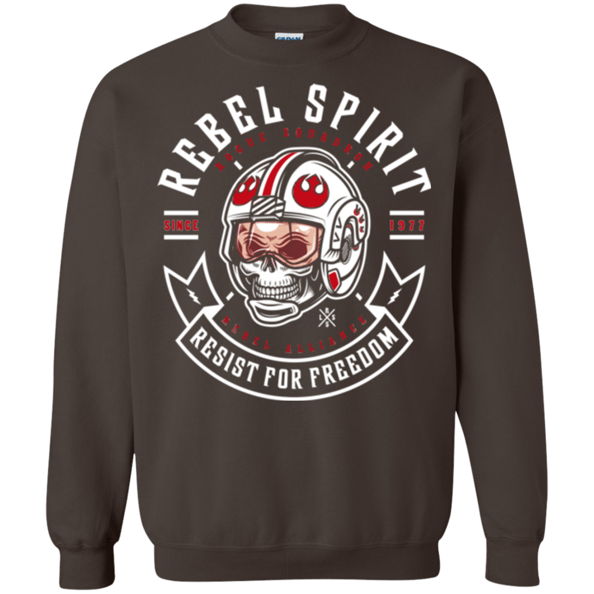 Sweatshirts Dark Chocolate / Small Rebel Since 1977 Crewneck Sweatshirt