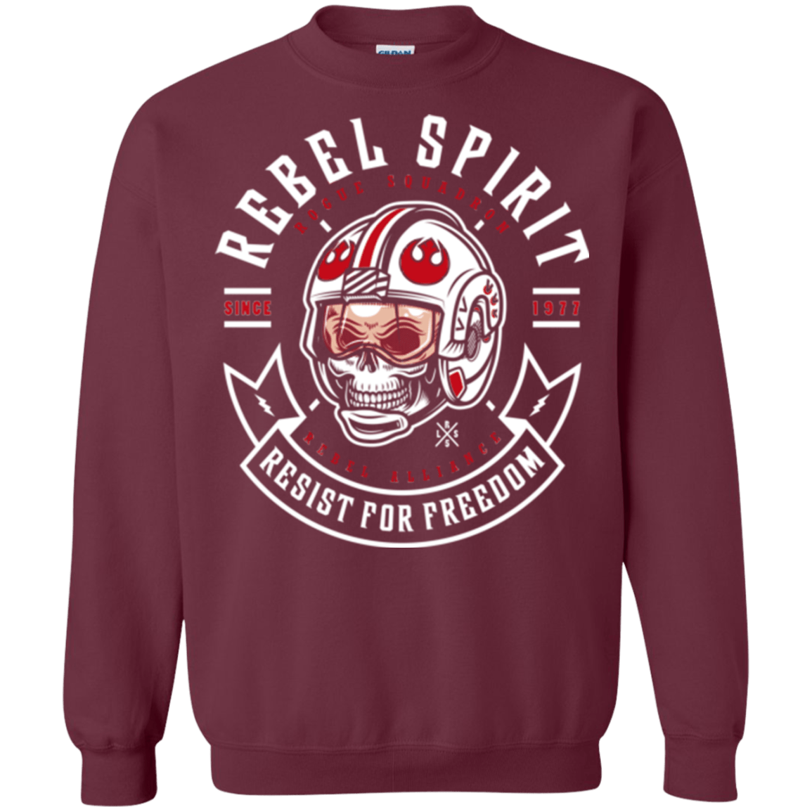 Sweatshirts Maroon / Small Rebel Since 1977 Crewneck Sweatshirt