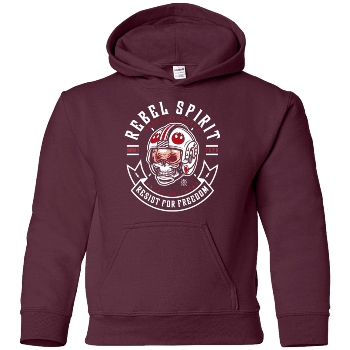 Sweatshirts Maroon / YS Rebel Since 1977 Youth Hoodie