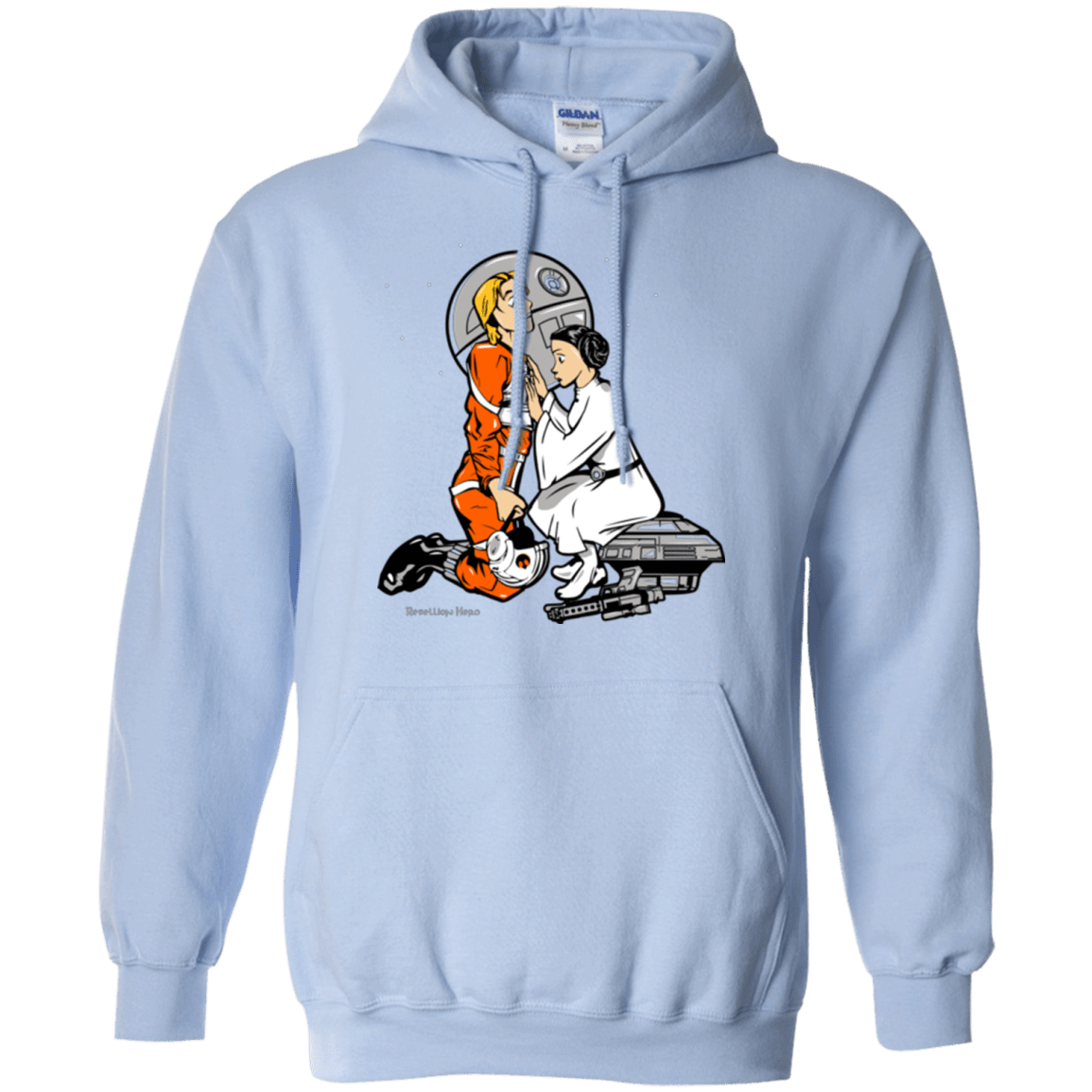 Sweatshirts Light Blue / Small Rebellon Hero Pullover Hoodie