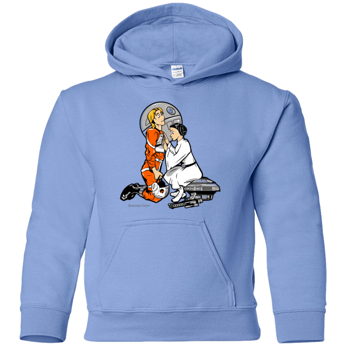 Sweatshirts Carolina Blue / YS Rebellon Hero Youth Hoodie