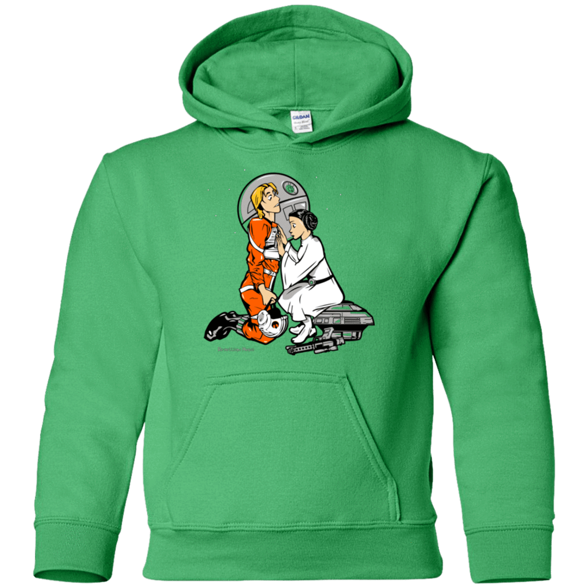 Sweatshirts Irish Green / YS Rebellon Hero Youth Hoodie