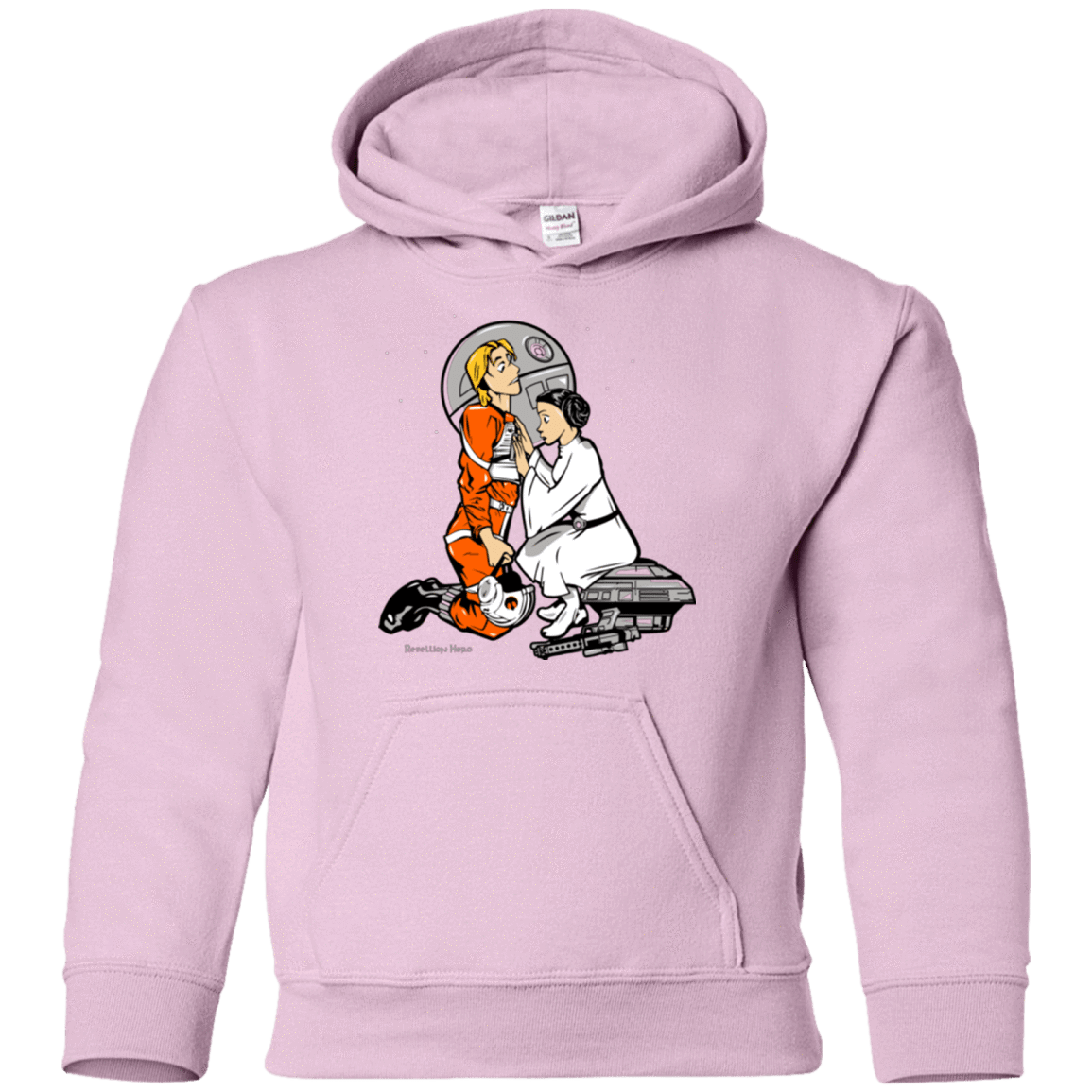 Sweatshirts Light Pink / YS Rebellon Hero Youth Hoodie