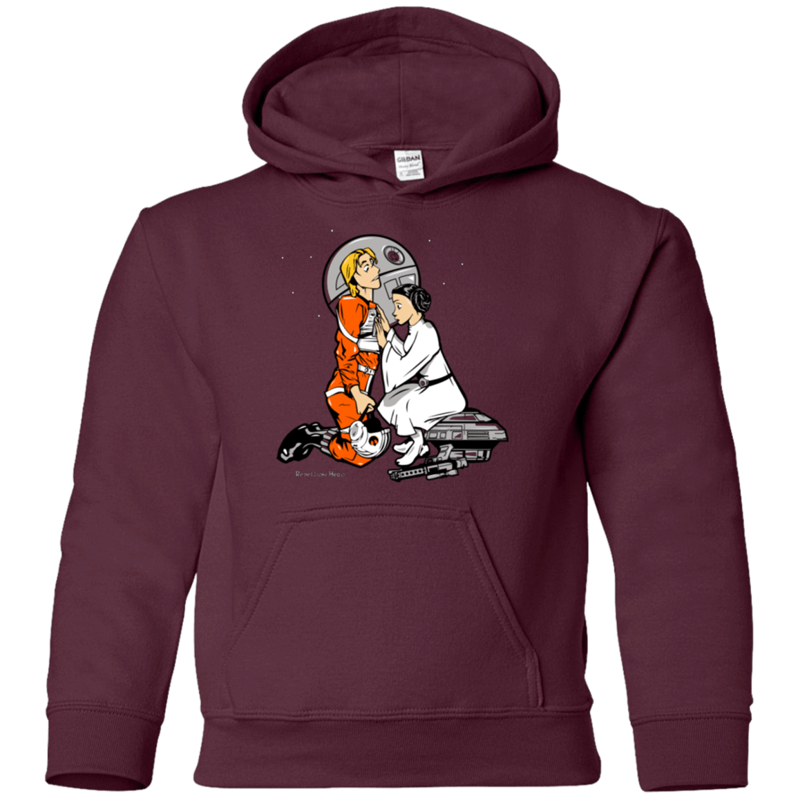 Sweatshirts Maroon / YS Rebellon Hero Youth Hoodie