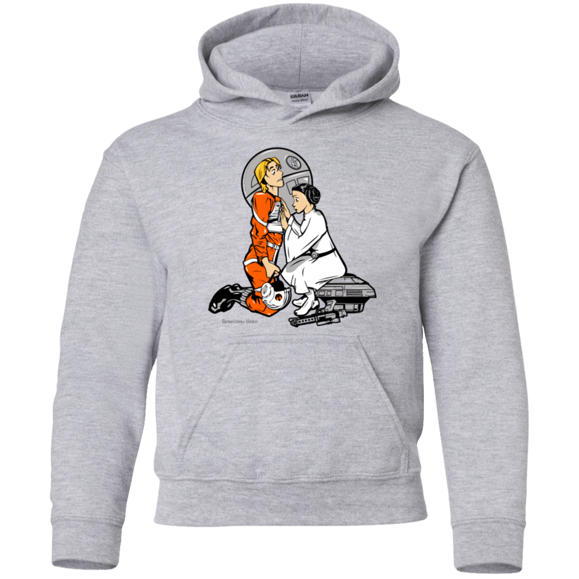 Sweatshirts Sport Grey / YS Rebellon Hero Youth Hoodie