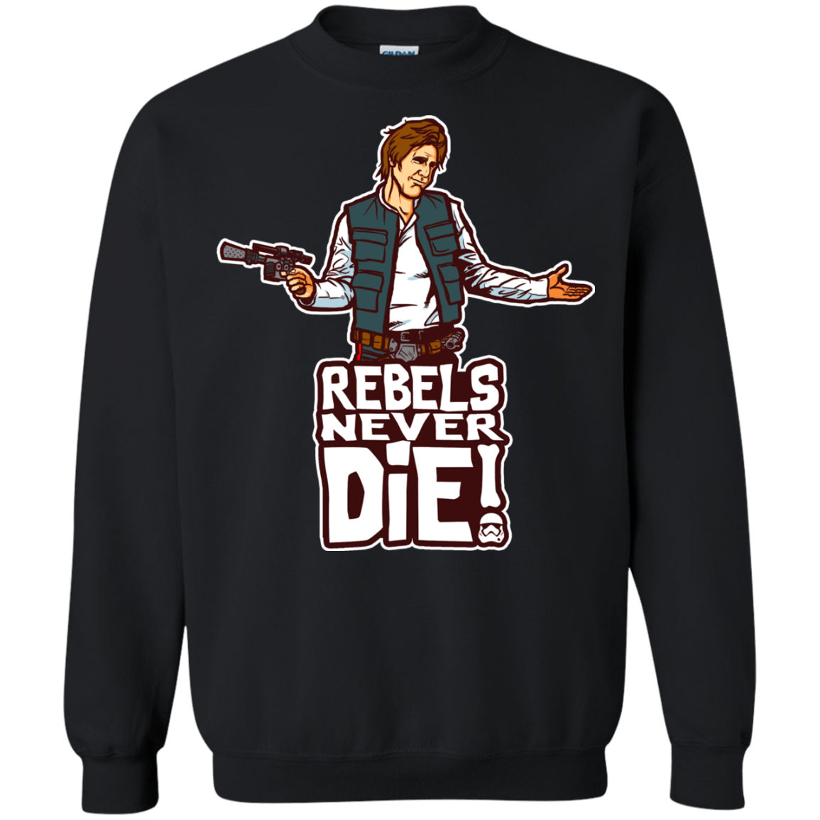 Sweatshirts Black / S Rebels Never Die Crewneck Sweatshirt