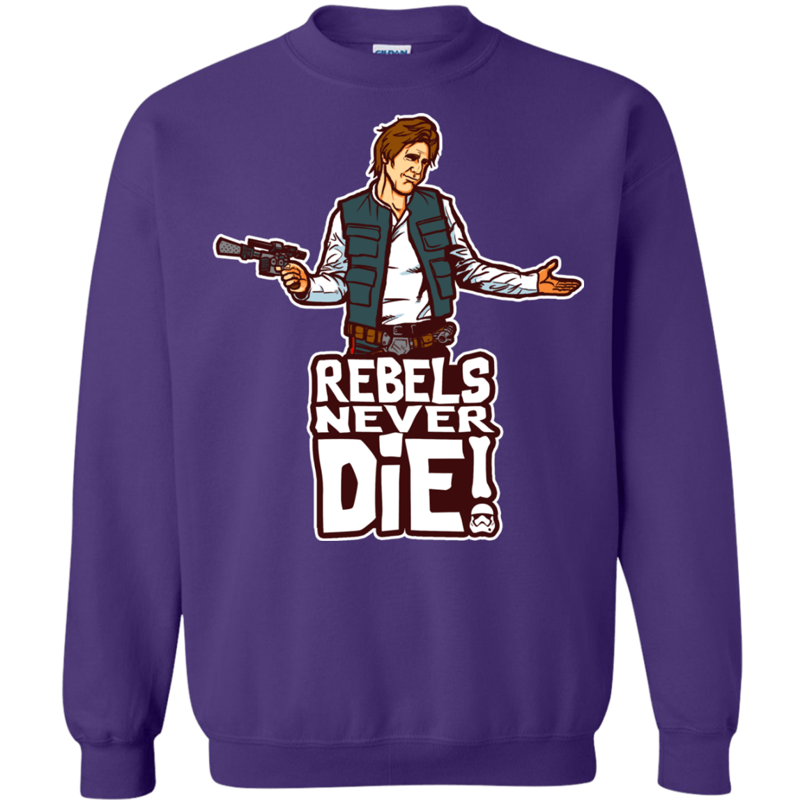 Sweatshirts Purple / S Rebels Never Die Crewneck Sweatshirt