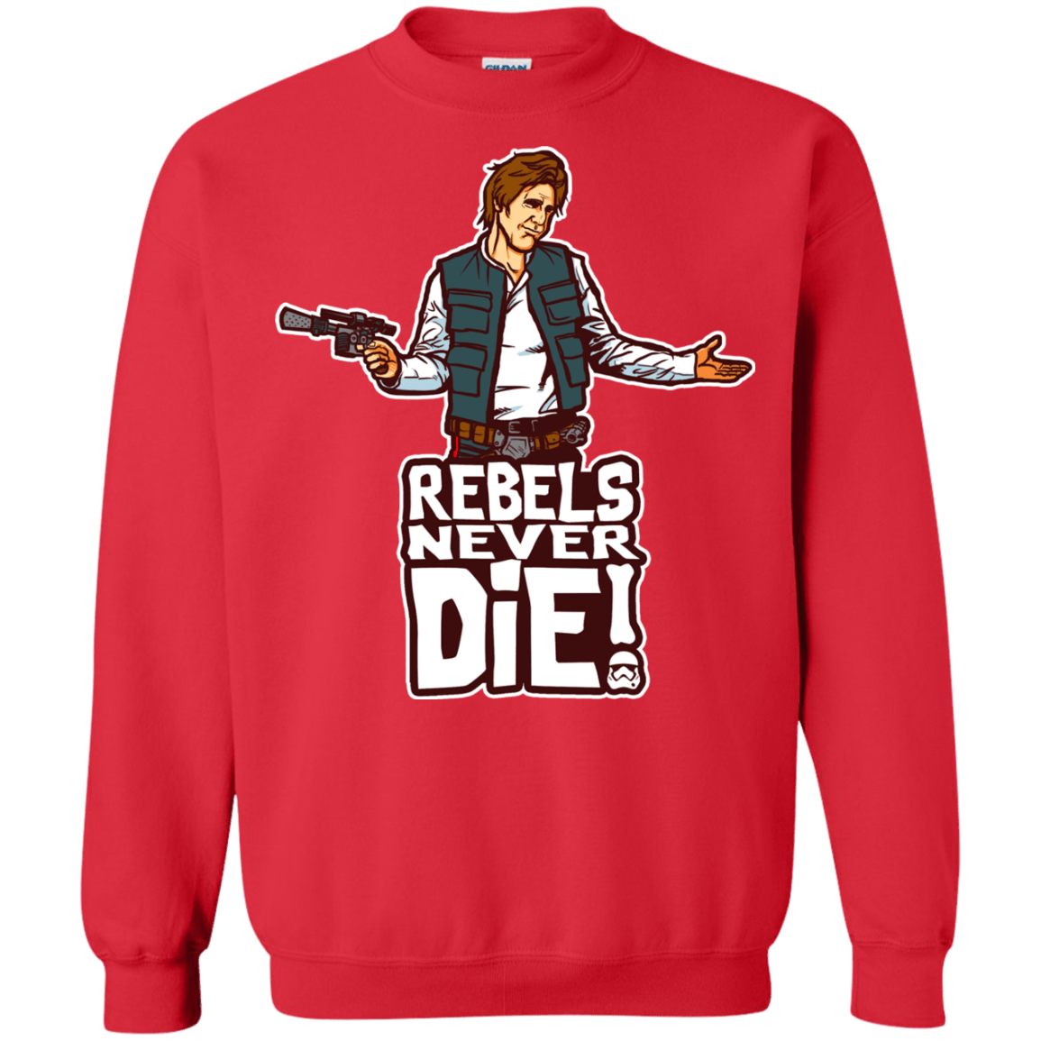 Sweatshirts Red / S Rebels Never Die Crewneck Sweatshirt