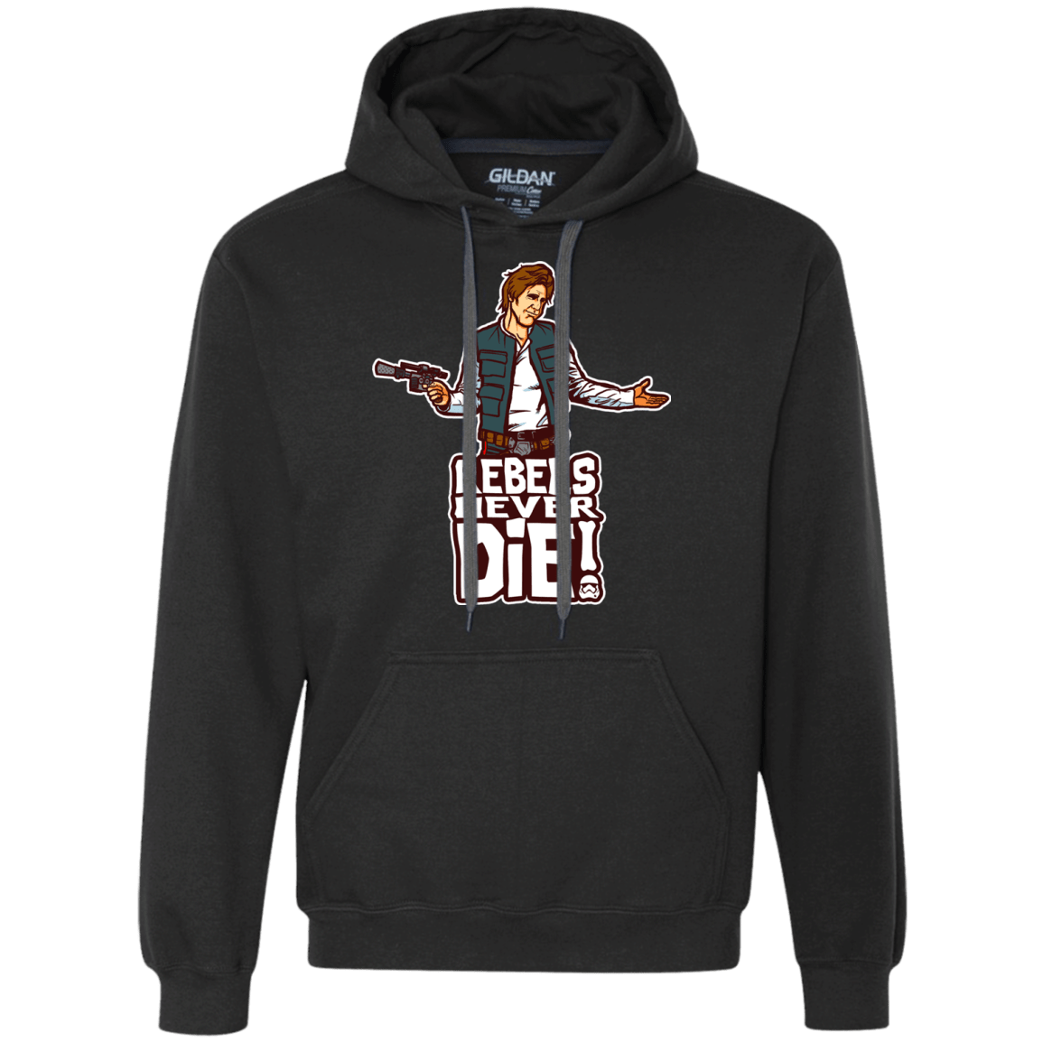 Sweatshirts Black / S Rebels Never Die Premium Fleece Hoodie