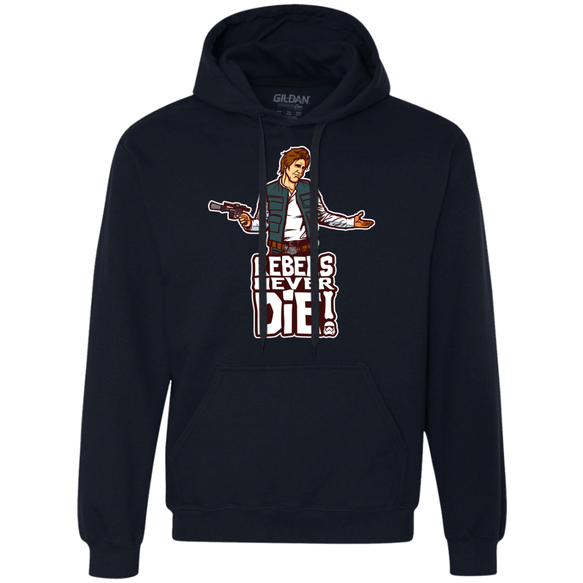 Sweatshirts Navy / S Rebels Never Die Premium Fleece Hoodie