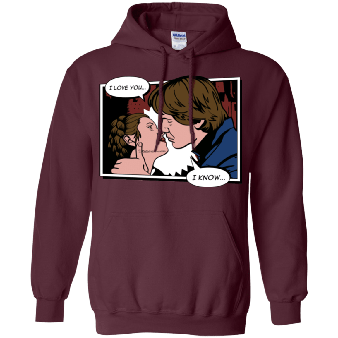 Sweatshirts Maroon / S Rebelstein Kiss Pullover Hoodie