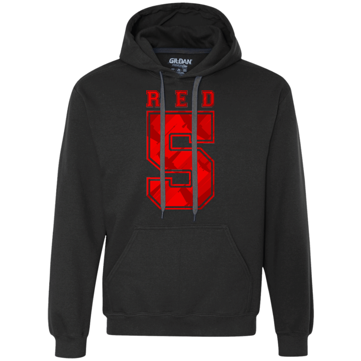 Sweatshirts Black / Small Red 5 Premium Fleece Hoodie