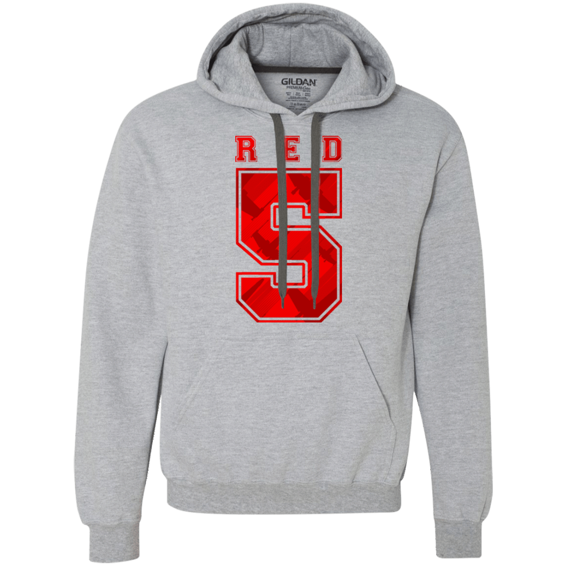 Sweatshirts Sport Grey / Small Red 5 Premium Fleece Hoodie