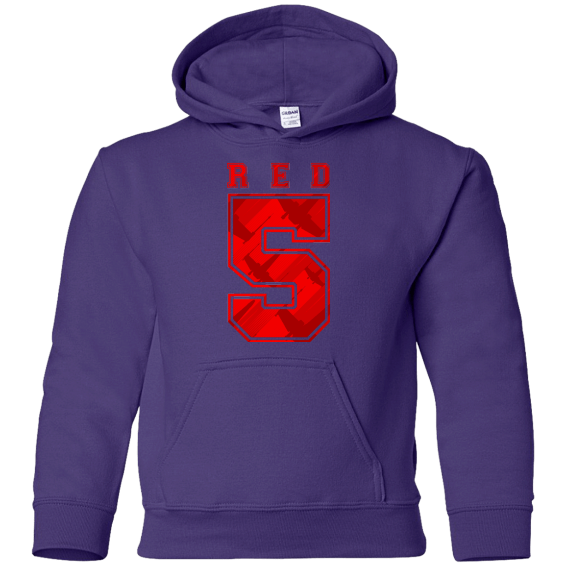 Sweatshirts Purple / YS Red 5 Youth Hoodie