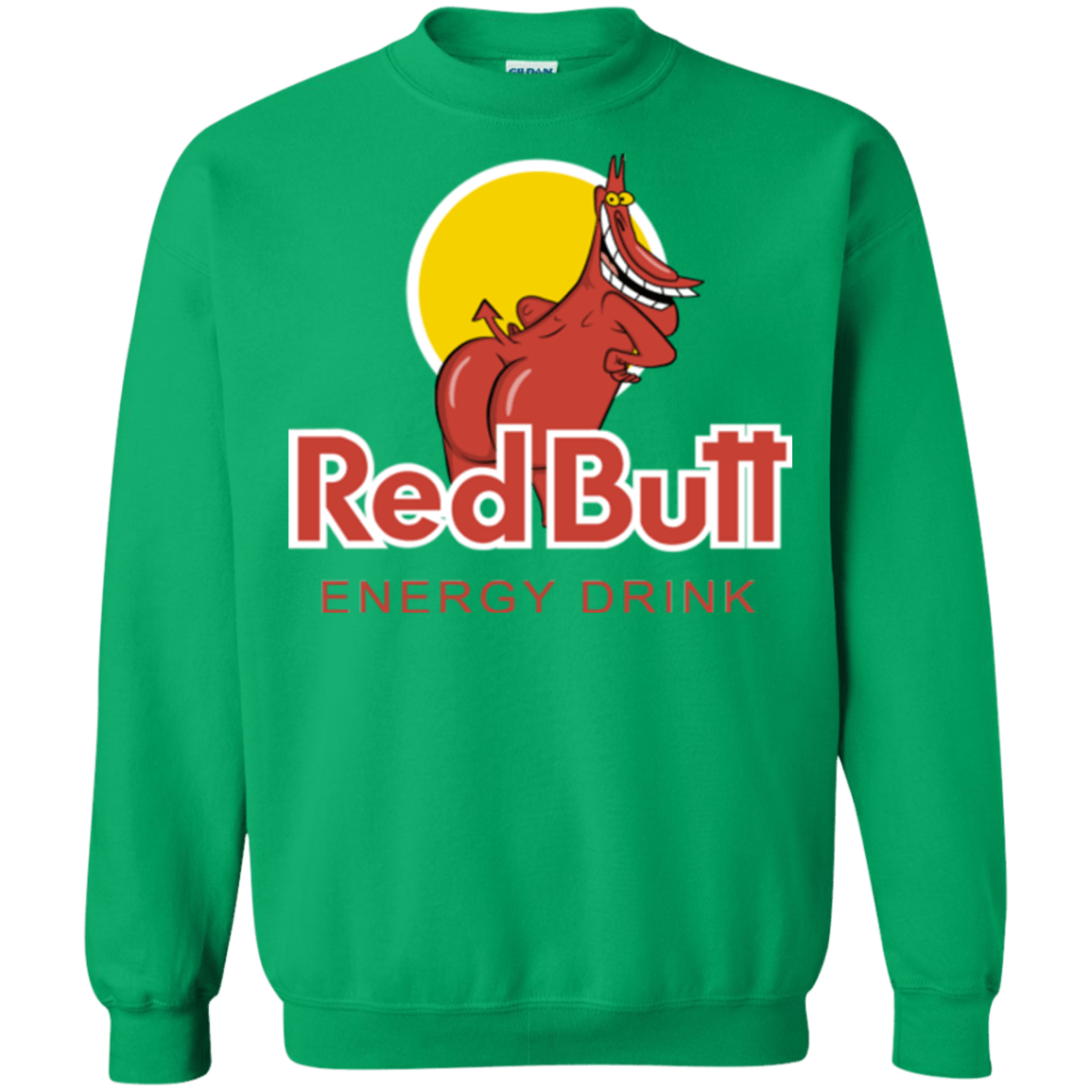 Sweatshirts Irish Green / Small Red butt Crewneck Sweatshirt