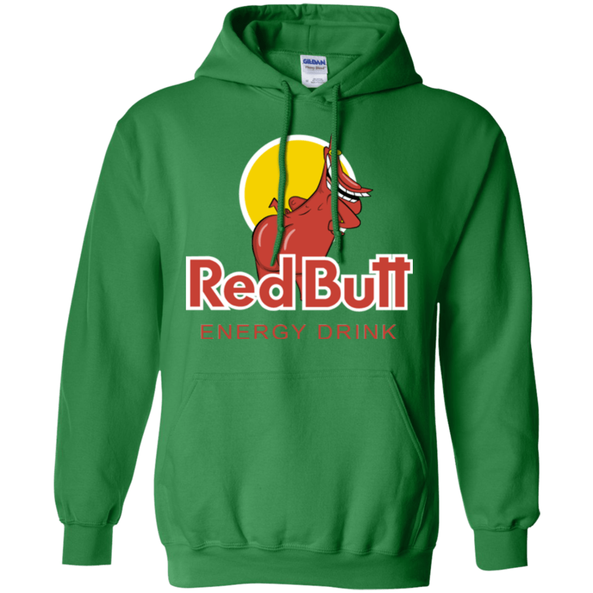 Sweatshirts Irish Green / Small Red butt Pullover Hoodie