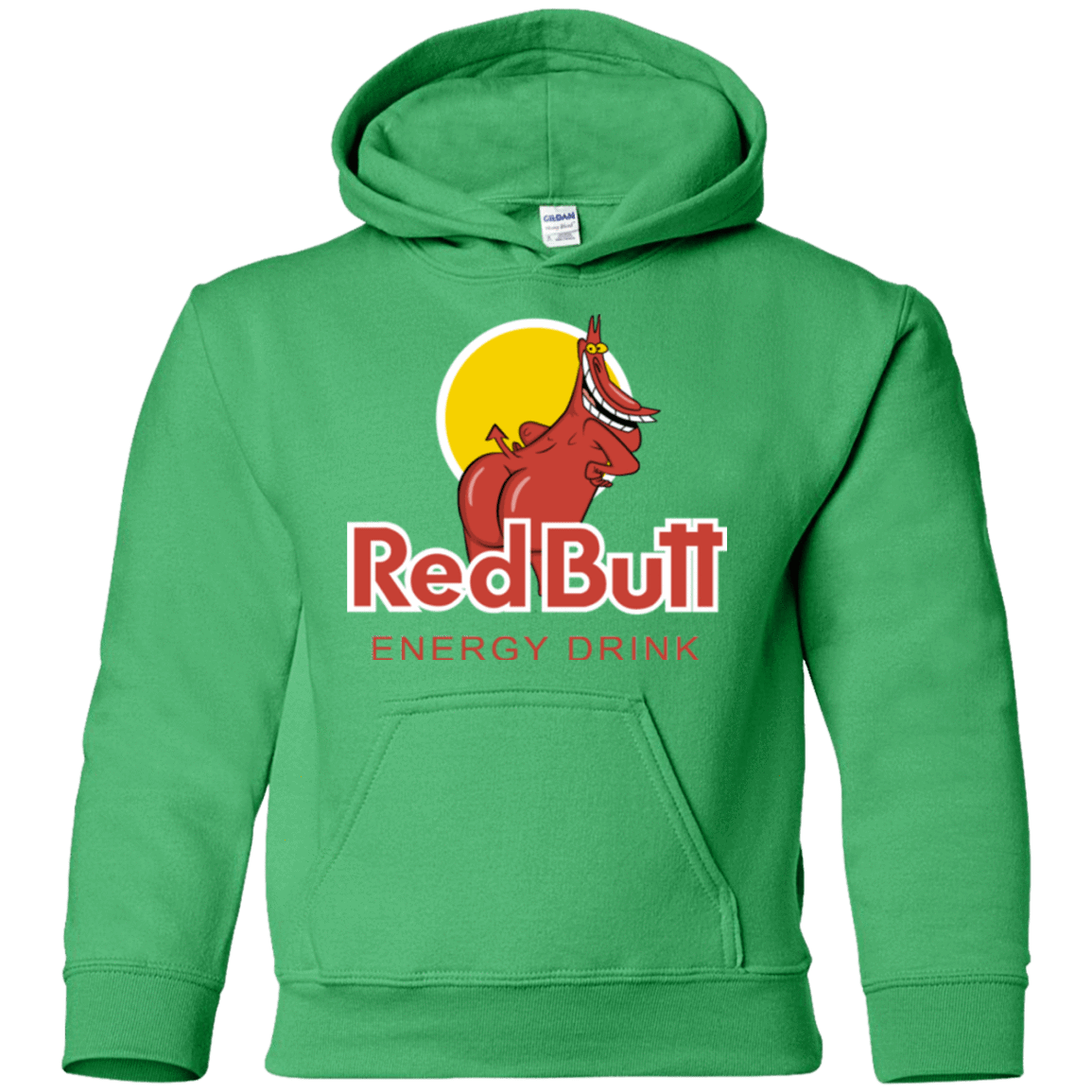 Sweatshirts Irish Green / YS Red butt Youth Hoodie