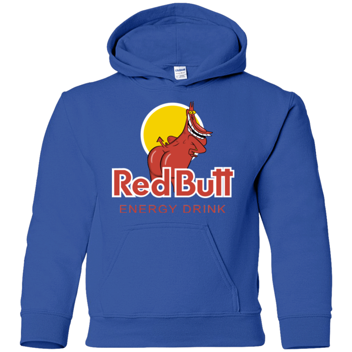 Sweatshirts Royal / YS Red butt Youth Hoodie