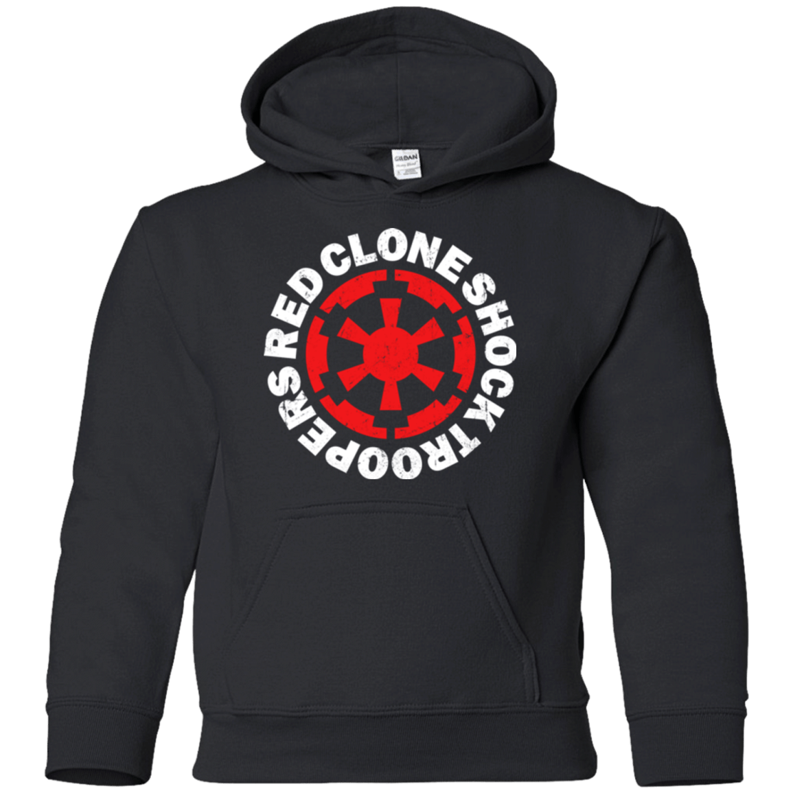 Sweatshirts Black / YS Red Clone Youth Hoodie