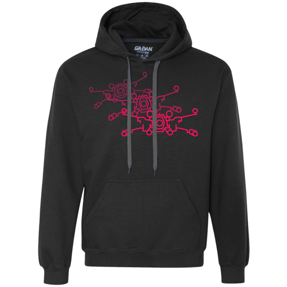 Sweatshirts Black / S Red Five Premium Fleece Hoodie