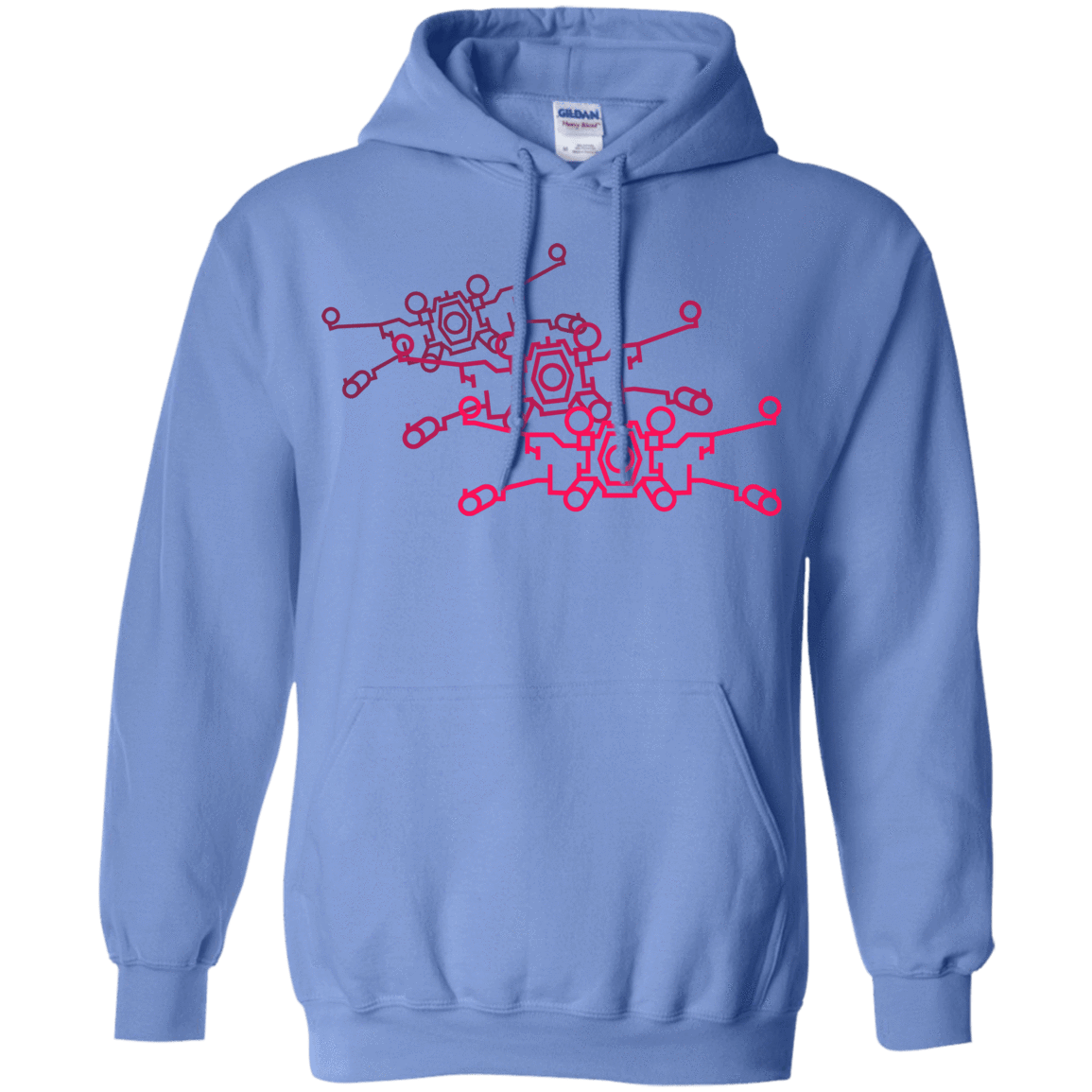 Sweatshirts Carolina Blue / S Red Five Pullover Hoodie