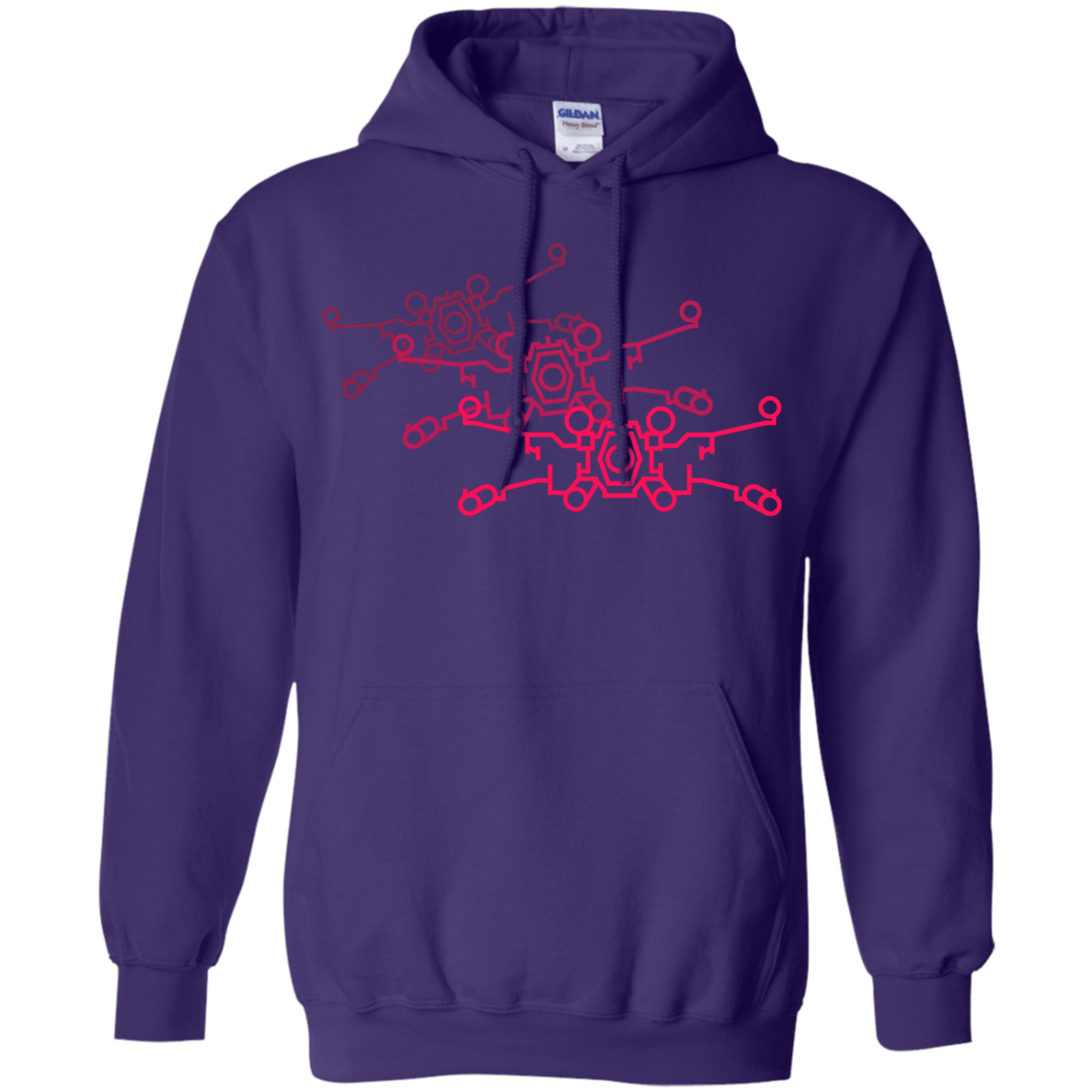 Sweatshirts Purple / S Red Five Pullover Hoodie