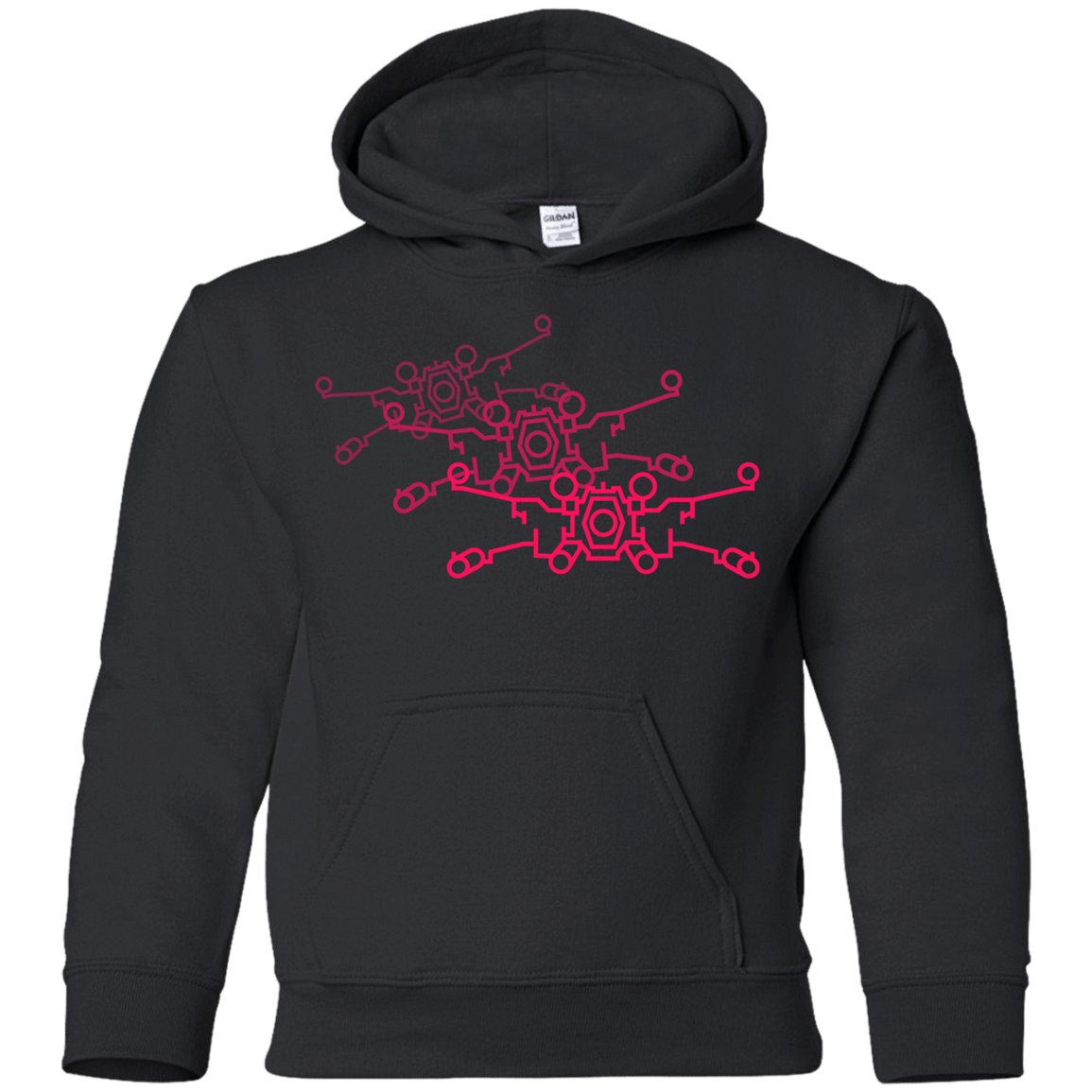 Sweatshirts Black / YS Red Five Youth Hoodie