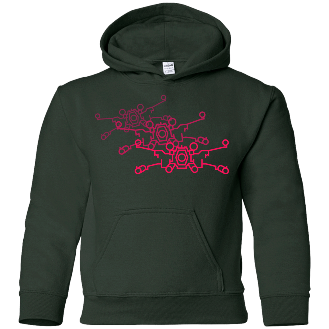 Sweatshirts Forest Green / YS Red Five Youth Hoodie