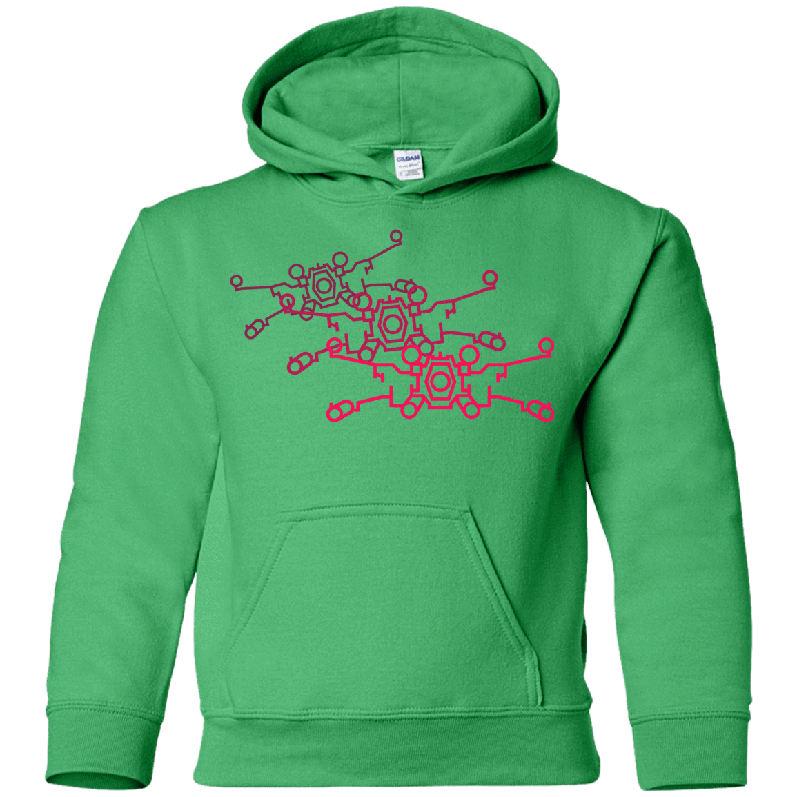 Sweatshirts Irish Green / YS Red Five Youth Hoodie